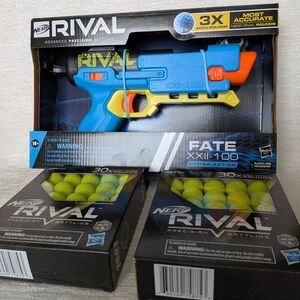 NERF Rival Fate XXII-100 Blaster - With 60 Extra Ammo Rounds Age 14+ New
